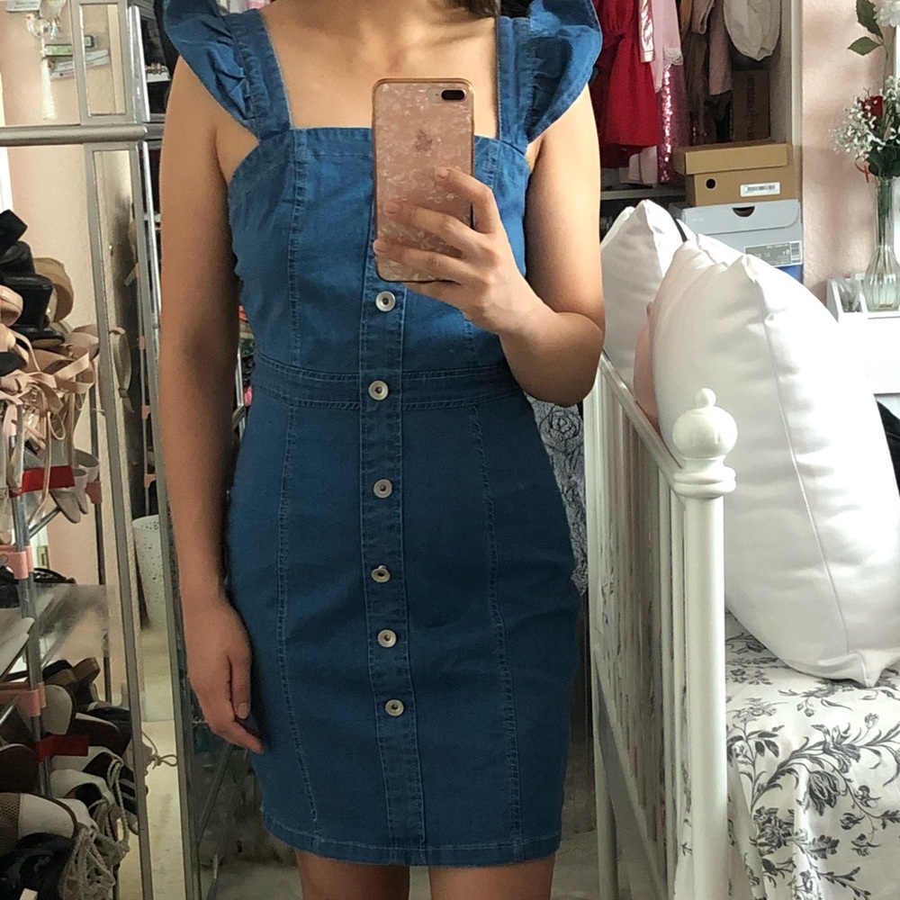 SHEIN Blue Jean Dress